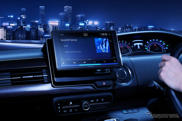 「Apple CarPlay」と「androidauto」に対応した市販ディスプレイオーディオの一例(カロッツェリア・DMH-SF700)。