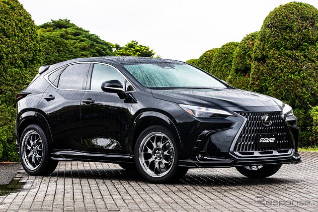 レクサス NX250 x レイズ『ホムラ 2X7RA』/ ホイールスペック=20×8.5J IN38、タイヤサイズ=255/45 R20