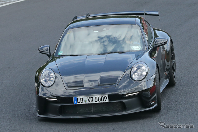 ポルシェ 911 GT3 改良新型プロトタイプ(スクープ写真)