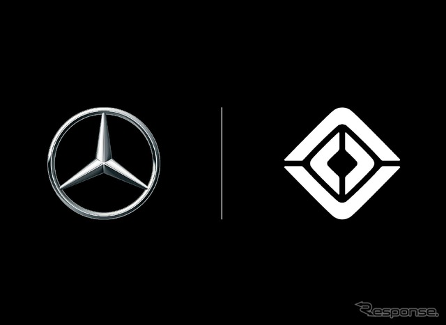 メルセデスベンツとリビアンのロゴマーク