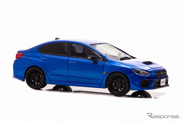 スバルWRX STI タイプRA-R（WRブルーパール）1/43スケールモデル