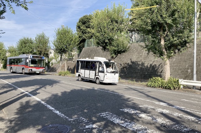多摩田園都市で自動運転モビリティ