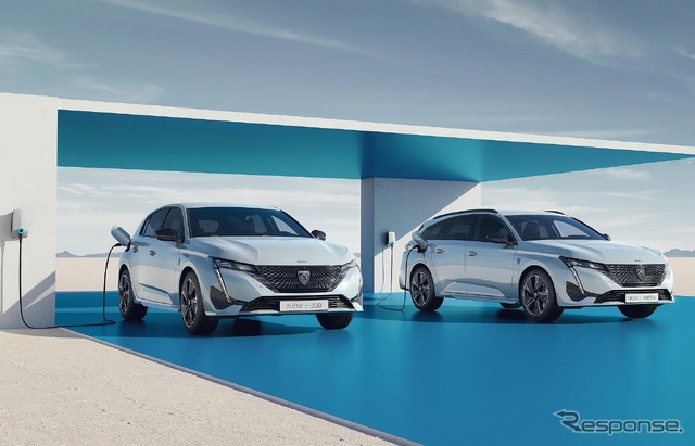 プジョー 308 新型のEV『E-308』と『E-308 SW』