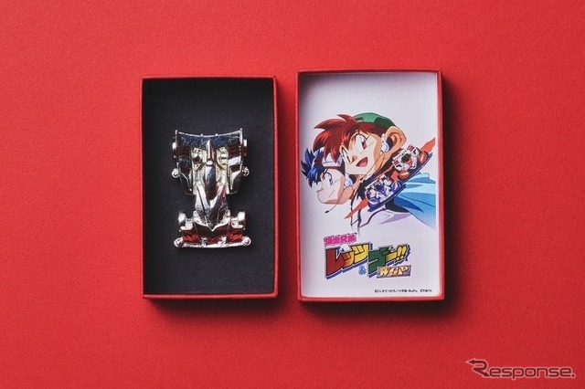 ミニ四駆アニメ「爆走兄弟レッツ&ゴー!!」のマシン型箸置き (c)こしたてつひろ/小学館・ShoPro (c)TAMIYA