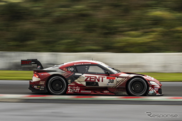 4位の#38 ZENT CERUMO GR Supra(立川祐路/石浦宏明)
