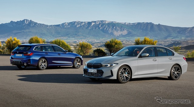 BMW 3シリーズ セダン(右)/ツーリング(左)改良新型