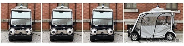 視線提示できる目を付与した実験車両