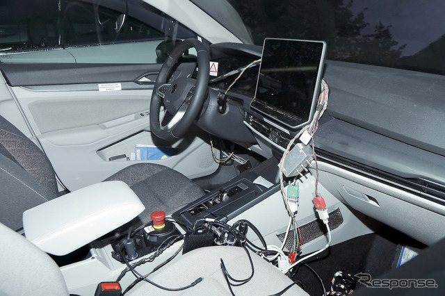 VW ゴルフ 改良新型プロトタイプ(スクープ写真)