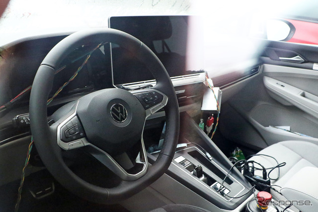 VW ゴルフ 改良新型プロトタイプ(スクープ写真)