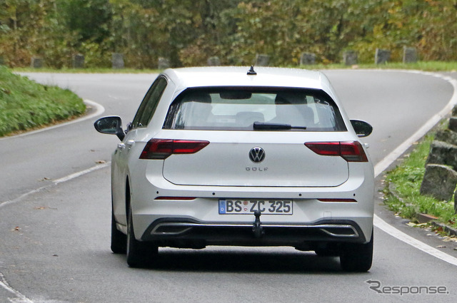 VW ゴルフ 改良新型プロトタイプ(スクープ写真)
