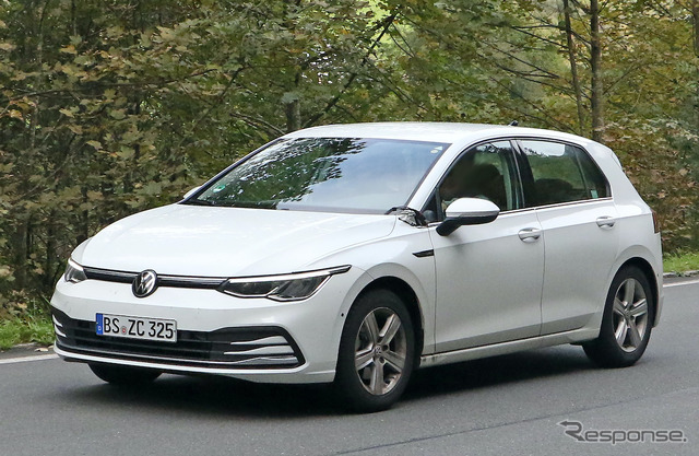 VW ゴルフ 改良新型プロトタイプ(スクープ写真)