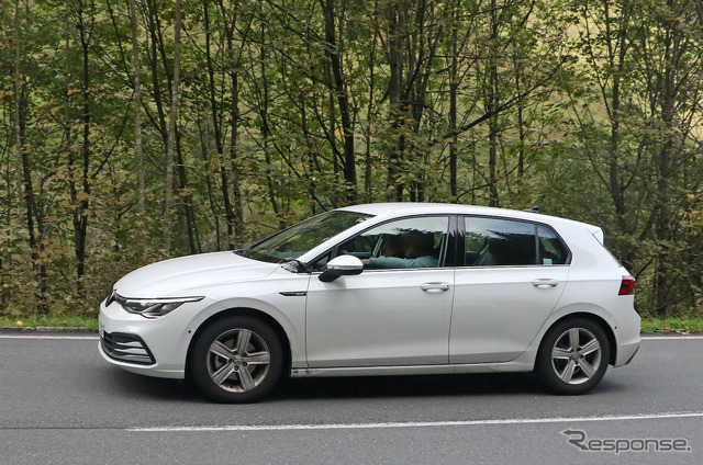 VW ゴルフ 改良新型プロトタイプ(スクープ写真)