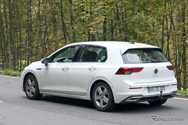 VW ゴルフ 改良新型プロトタイプ(スクープ写真)