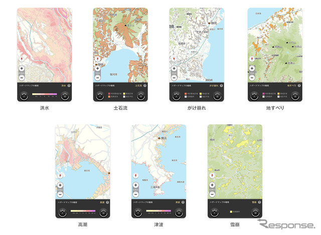 7種類のハザードマップ
