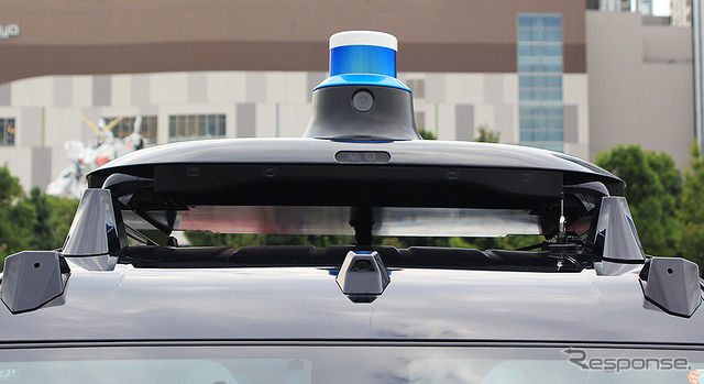 SIP 自動運転 実証実験プロジェクトに参画するティアフォーのロボット・タクシー(トヨタジャパンタクシー)