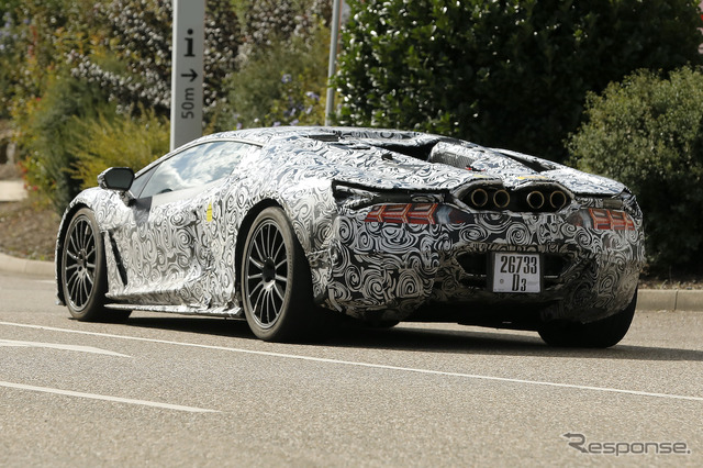 ランボルギーニ アヴェンタドール 後継モデルのプロトタイプ(スクープ写真)