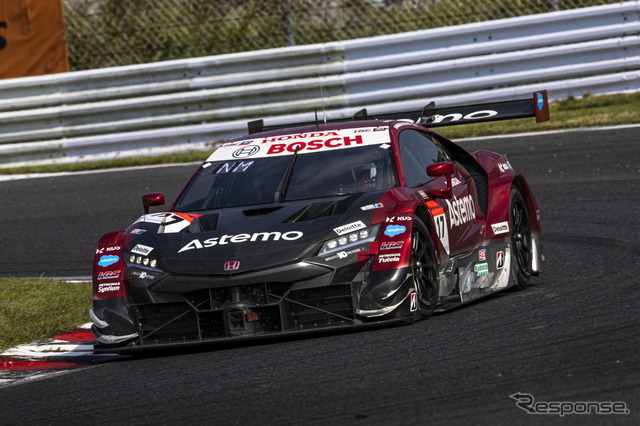 優勝した#17 Astemo NSX-GT(塚越広大/松下信治)