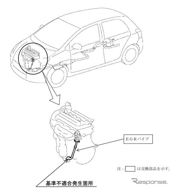 【リコール】トヨタ ヴィッツ など52万6000台…座席ベルトとEGR