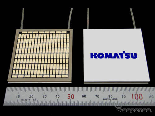 コマツ子会社、熱電発電モジュールを製造・販売