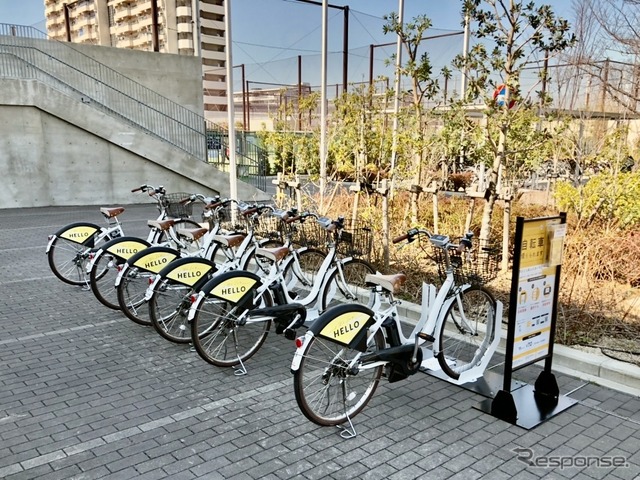 堺市でのシェアサイクルステーション