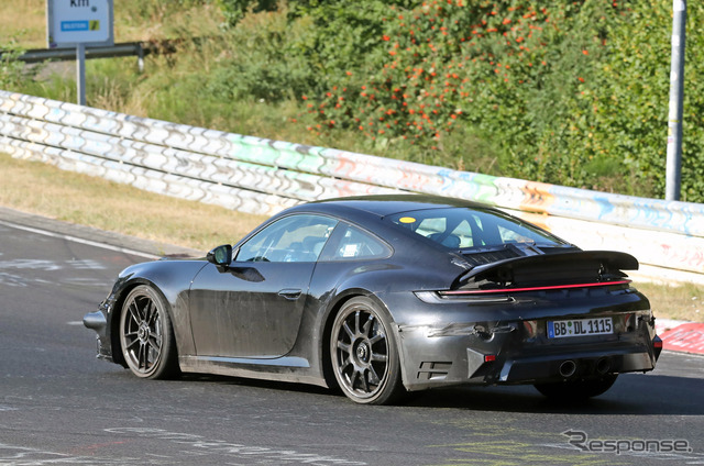 ポルシェ 911 GTS ハイブリッド プロトタイプ(スクープ写真)