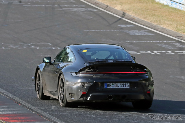ポルシェ 911 GTS ハイブリッド プロトタイプ(スクープ写真)
