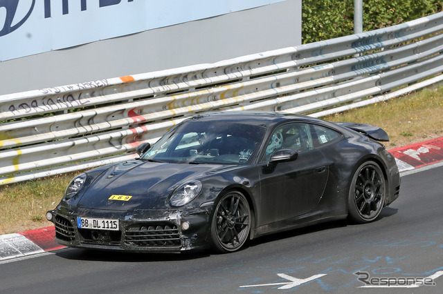 ポルシェ 911 GTS ハイブリッド プロトタイプ(スクープ写真)