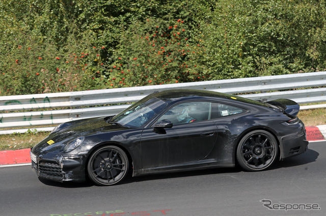 ポルシェ 911 GTS ハイブリッド プロトタイプ(スクープ写真)