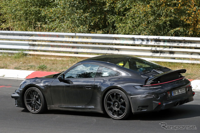 ポルシェ 911 GTS ハイブリッド プロトタイプ(スクープ写真)