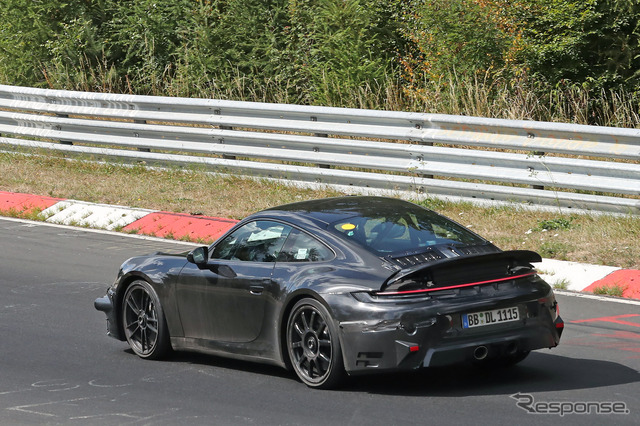 ポルシェ 911 GTS ハイブリッド プロトタイプ(スクープ写真)