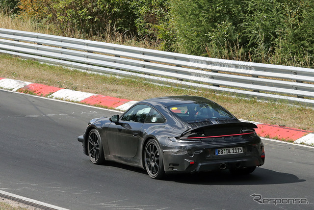 ポルシェ 911 GTS ハイブリッド プロトタイプ(スクープ写真)