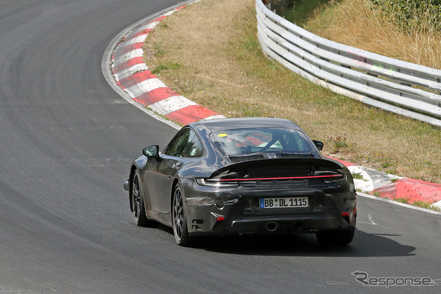ポルシェ 911 GTS ハイブリッド プロトタイプ(スクープ写真)