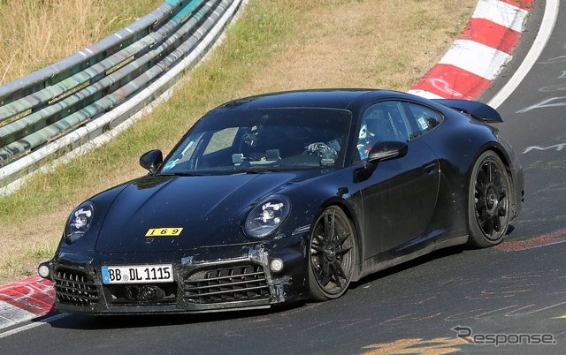 ポルシェ 911 GTS ハイブリッド プロトタイプ(スクープ写真)