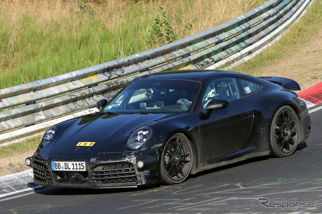 ポルシェ 911 GTS ハイブリッド プロトタイプ(スクープ写真)