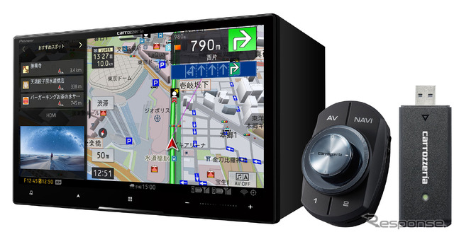 AVIC-CL912ll-DC:8V型 HD/TV/DVD/CD/Bluetooth/USB/SD/チューナー・ AV 一体型メモリーナビゲーション ネットワークスティックセット