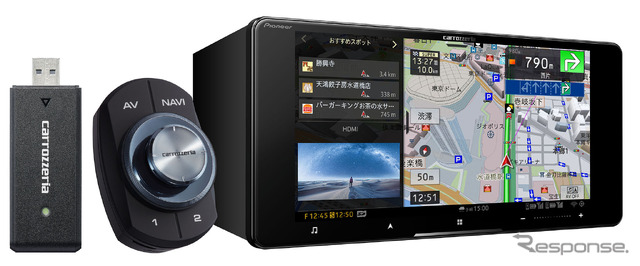 AVIC-CW912ll-DC:7V型 HD/TV/DVD/CD/Bluetooth/USB/SD/チューナー・ AV 一体型メモリーナビゲーション ネットワークスティックセット