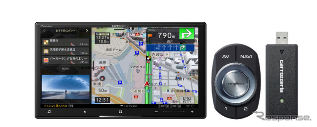 AVIC-CZ912ll-DC:7V型 HD/TV/DVD/CD/Bluetooth/USB/SD/チューナー・ AV 一体型メモリーナビゲーション ネットワークスティックセット