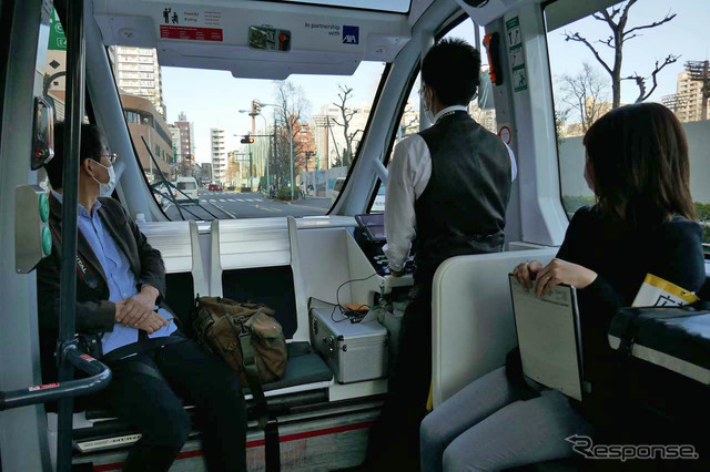 BOLDLYの自動運転バス「NAVYA ARMA」