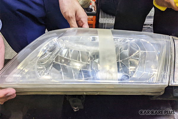 左が一般用での仕上がり、真ん中が元、右がプロ用での仕上がり具合