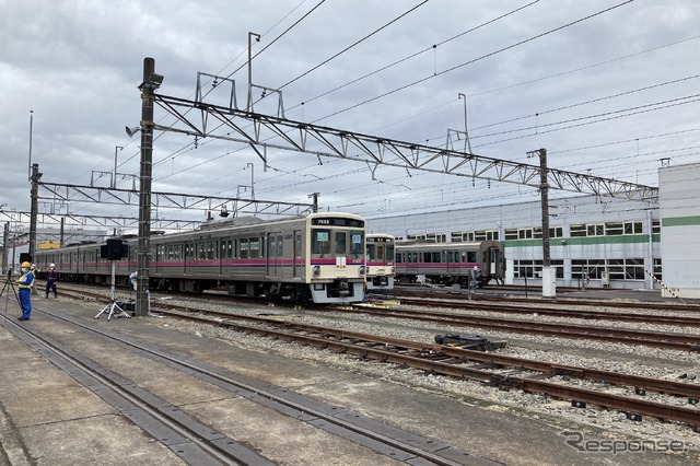 京王電鉄・総合事故復旧訓練(2022年10月13日、若葉台車両基地)