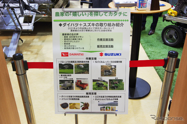 農家向けに提案するスズキとダイハツの取り組み