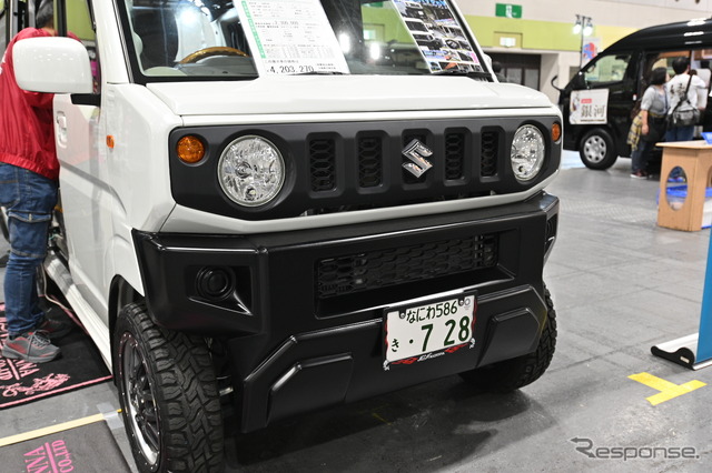 エブリイをジムニー顔にフェイスチェンジ