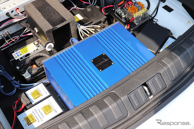 エタニ電機の『ETN-1』を搭載したオーディオカーの一例(製作ショップ:サウンドワークス<千葉県>)。