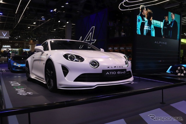 パリモーターショー2022:アルピーヌA110 e-ternite