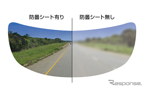 防曇シート視界イメージ