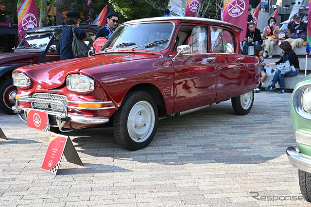 「シャンゼリゼの風」展で展示されたシトロエンの車両