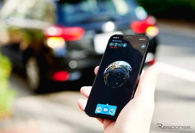 スマートフォン連動 駐車監視機能