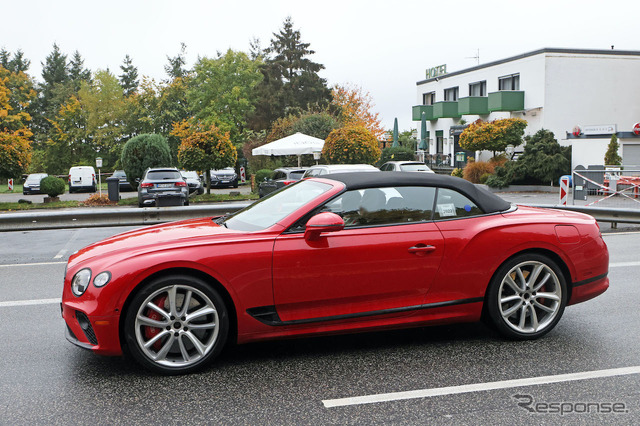 ベントレー コンチネンタル GTCのPHEVモデルプロトタイプ(スクープ写真)