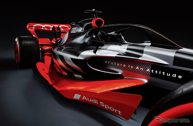 アウディが2026年からのF1参戦計画を発表した際に公開された「ショーカー」の画像(2022年8月)。