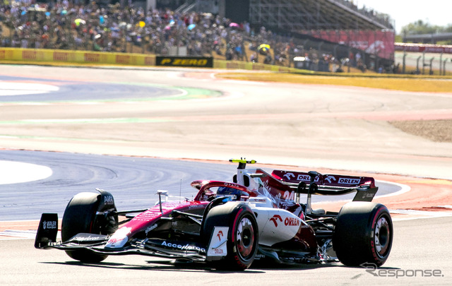現在のザウバーは「アルファロメオ」としてF1に参戦している(2022年F1アメリカGP/#24 アルファロメオ=ドライバーは周冠宇)。